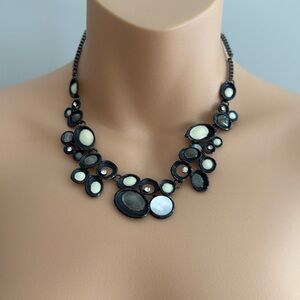 Black and White Statement Necklace